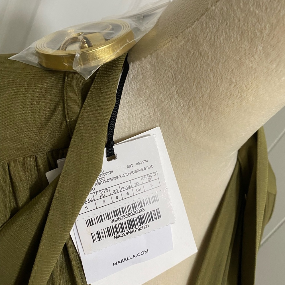 Marella Circo Green Dress With Belt - Picture 9 of 9
